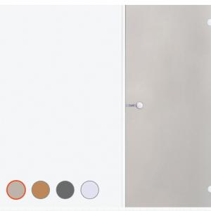Дверь Harvia ALU 9×19 коробка цвет белый,  стекло   сатин  